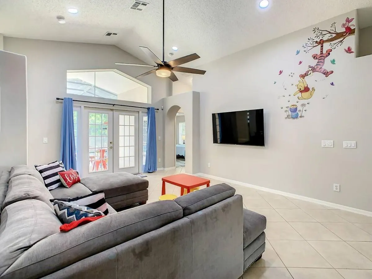 H2553o Single Level 5 Bedrm Pool 3miles Сasa de vacaciones Kissimmee
