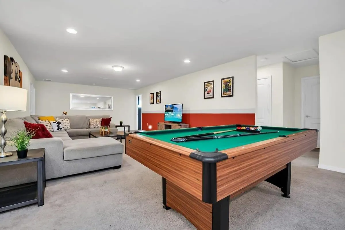 Vakantiehuis Grand 8bd With Themed And Game Room! Close To Disney! #8ws883 *