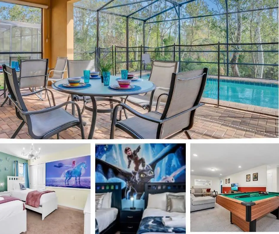 Grand 8bd With Themed And Game Room! Close To Disney! #8ws883