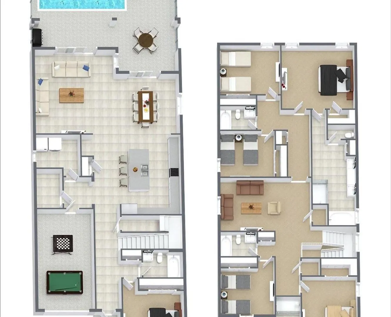 6-bedroom With 2 En-suites & Private Pool Villa *