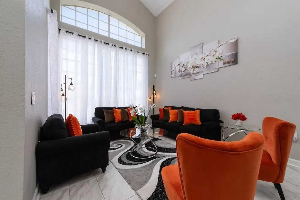 Hébergement de vacances Beautiful Near Disney, Heated Pool, Bbq, 4 Bedrooms *