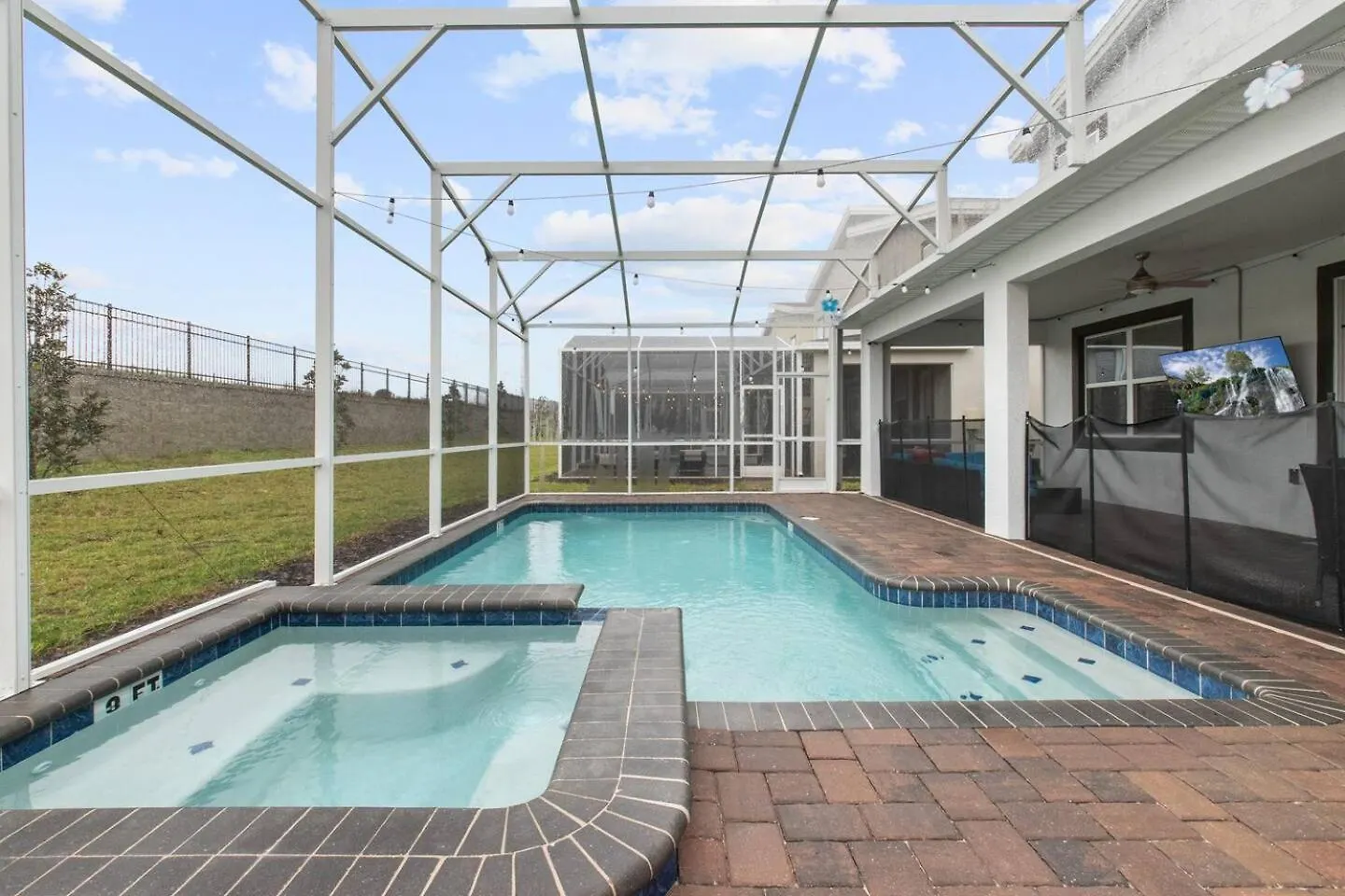 Brand New Theme 7br/5ba Game Private Pool/spa Free Pool Heat!