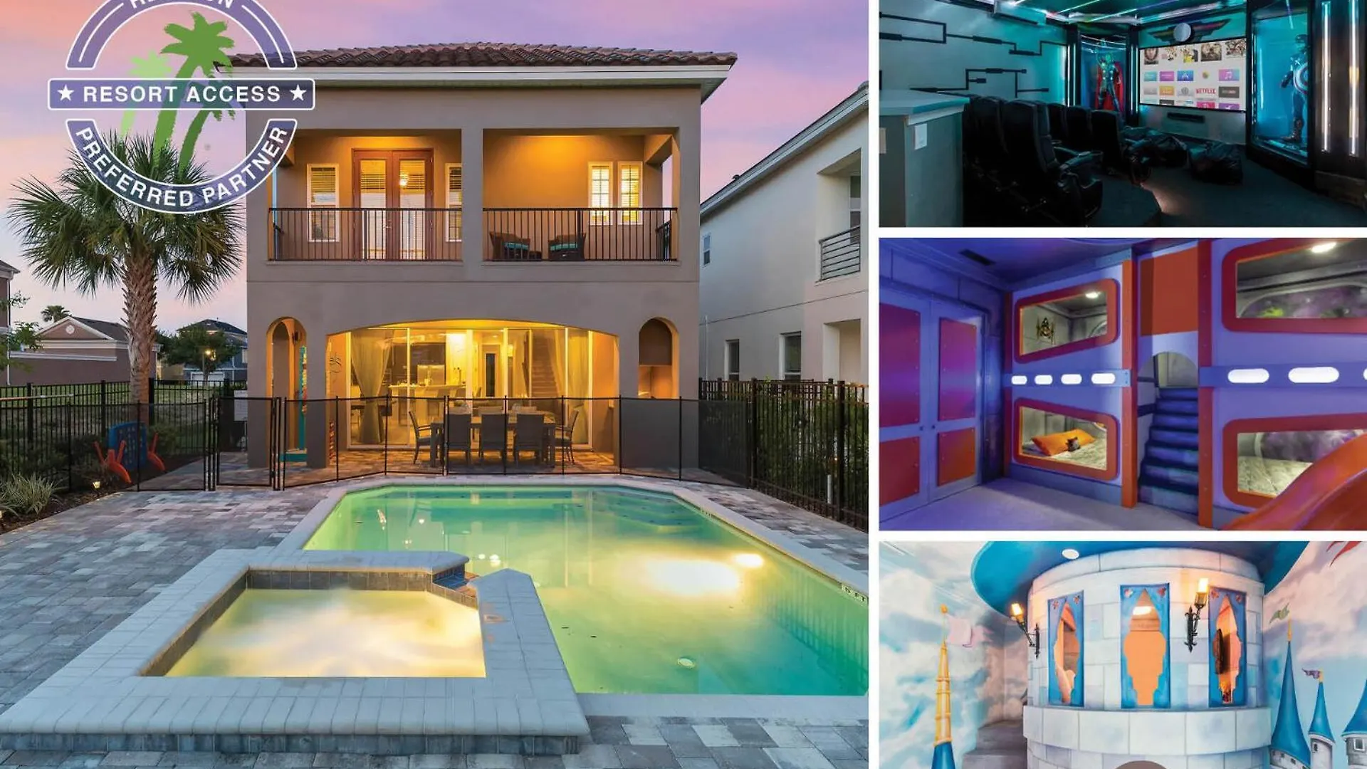Exquisite 5 Bedroom Retreat In Orlando6592 Villa