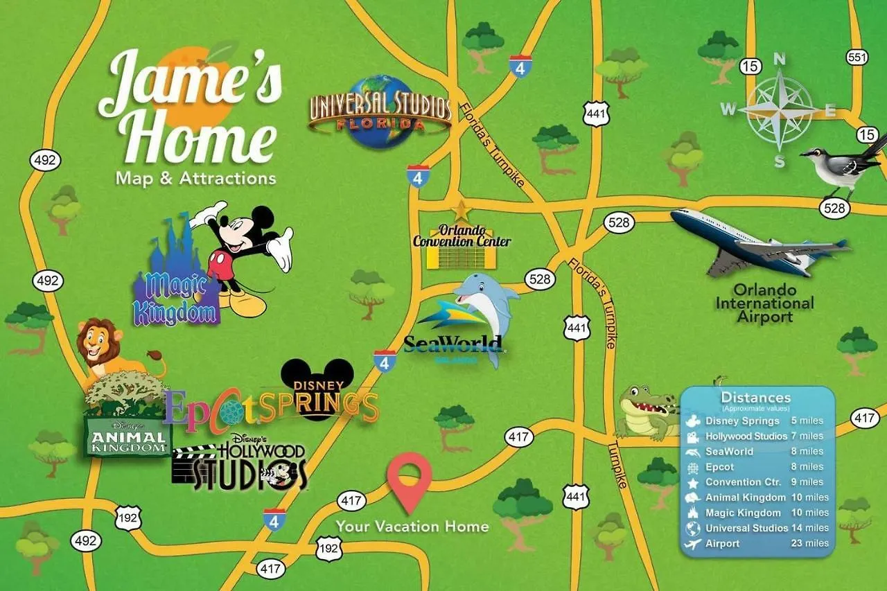 Σπίτι διακοπών I - New 4 Bedroom - 5 Miles To - Free Water Park - Private Pool
